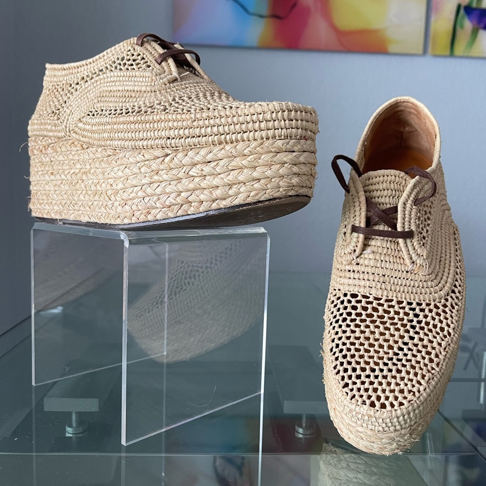 Robert Clergerie Raffia Sneakers
